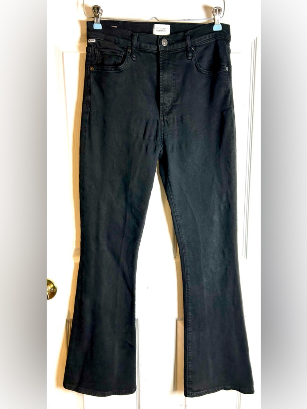 Citizens Of Humanity Black Lilah Flared Bootcut Jeans